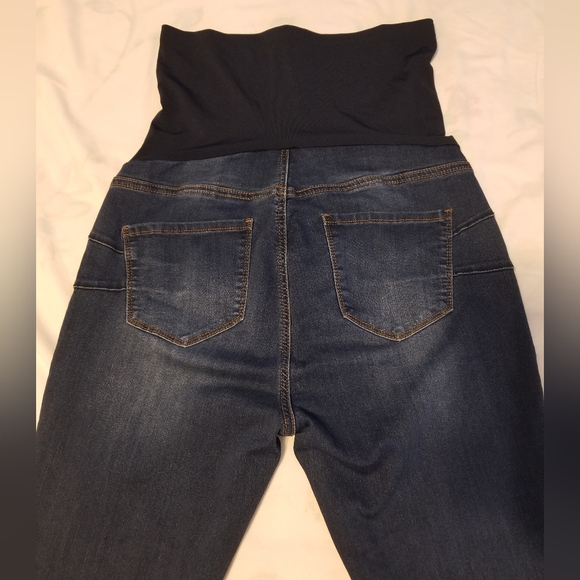 S.O.N.G Maternity Jeans Size L Color Blue - Picture 6 of 7